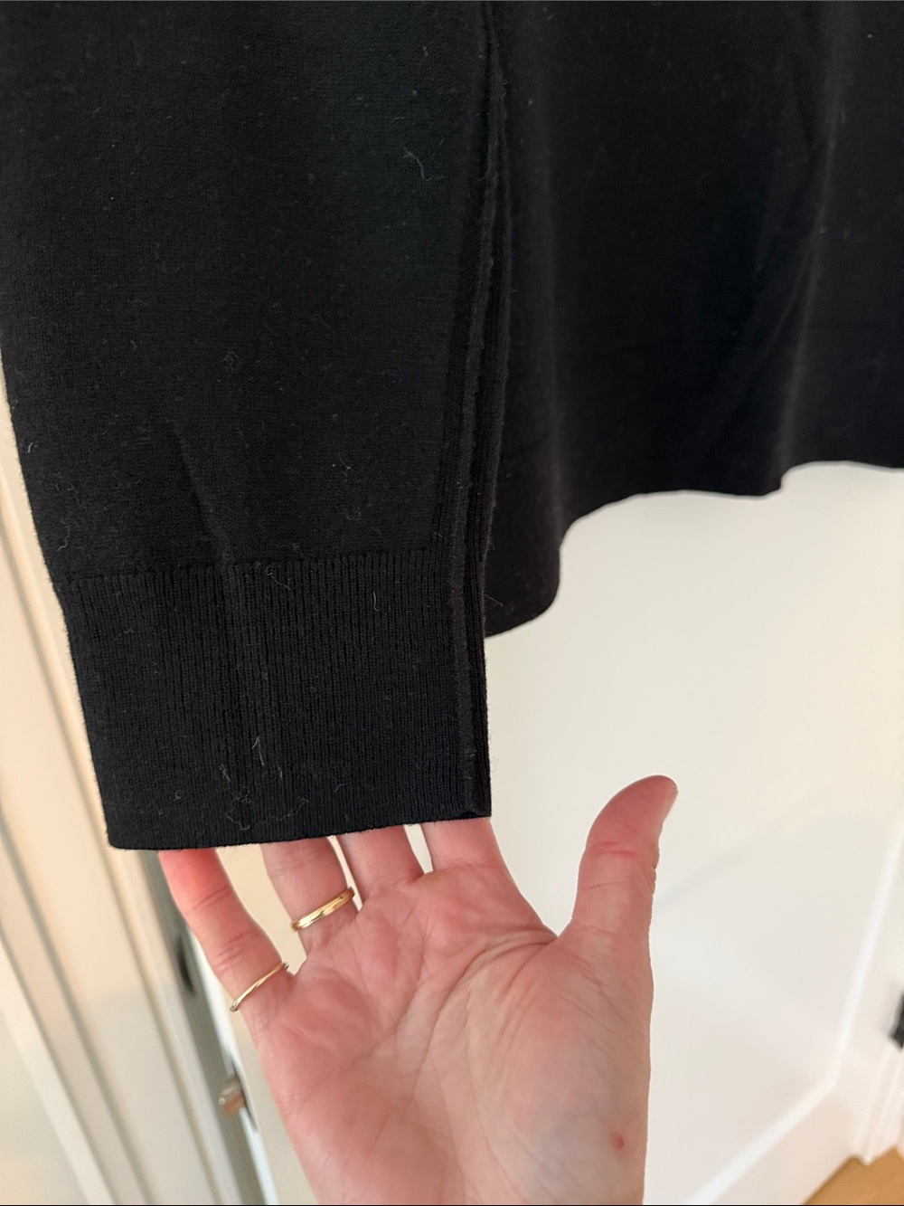 All Saints Black Half-Zip Sweater - Picture 3 of 10